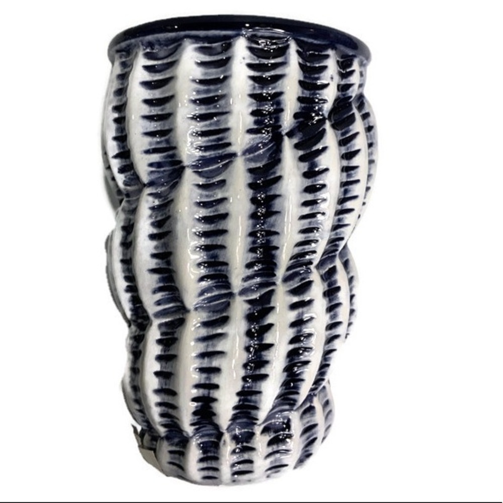 Nautical Beach Vanity Accessory Ceramic 3 Piece Set Set Blue - Picture 4 of 14